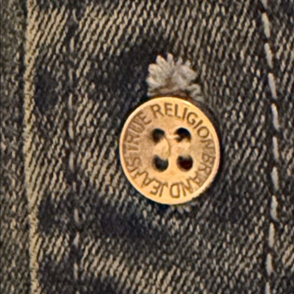 TRUE RELIGION Georgia Denim Glitter Shirt - Picture 10 of 16